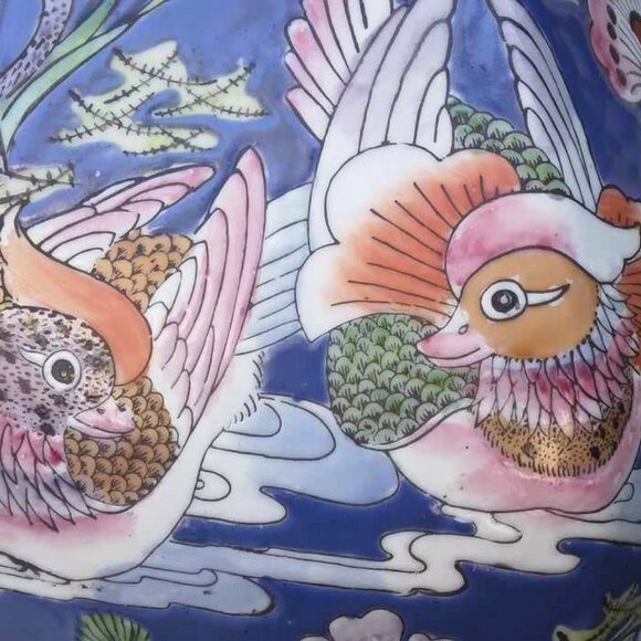 Stunning Antique Chinese Qing Yongzheng Marked Porcelain Horned Antelope handled - Picture 4 of 12